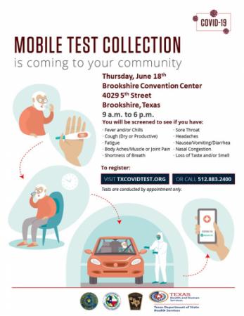 Brookshire Mobile Test Collection Covid-19