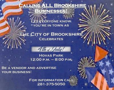 Calling all Brookshire Businesses 