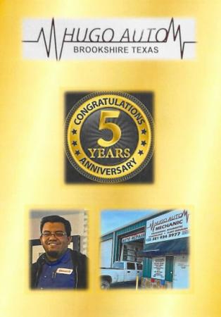 Hugo Auto Celebrates 5 Years!