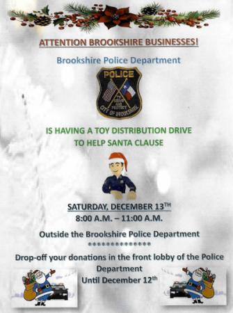 Toy Distribution Drive to Help Santa Clause