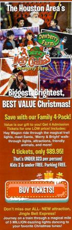 Biggest, Brightest, Best Value Christmas at Dewberry Farm