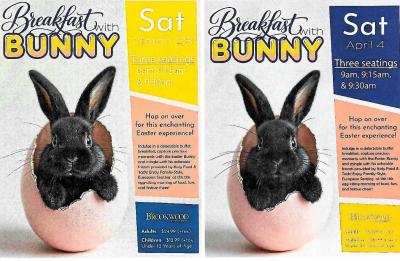 Breakfast with the Easter Bunny 