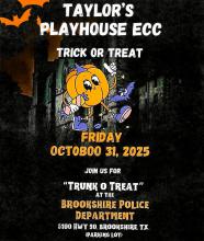 Taylor’s Playhouse Joining Brookshire Police Department's “Trunk O Treat”