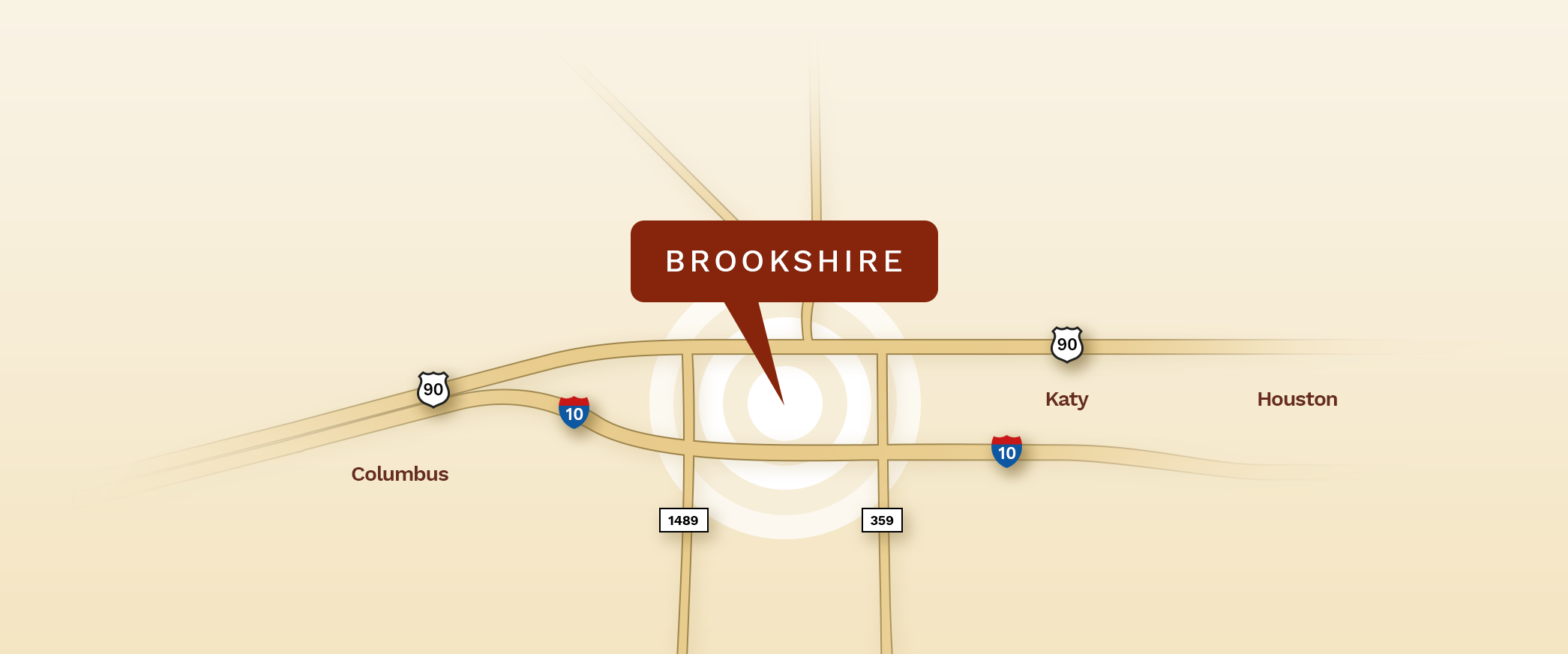 map of where Brookshire is