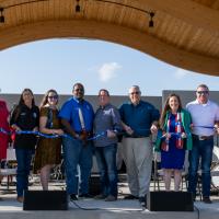 Ribbon Cutting of the Amphitheater / B.E.D.C. Project