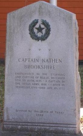 Stone in honor of Nathan Brookshire