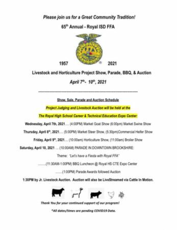 65th Annual - Royal ISD FFA Parade