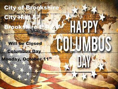 City of Brookshire Administrative Offices & Brookshire E.D.C. Will be Closed