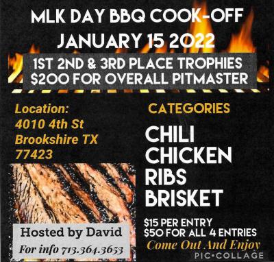 Calling all Businesses to enter the MLK BBQ Cook-Off 