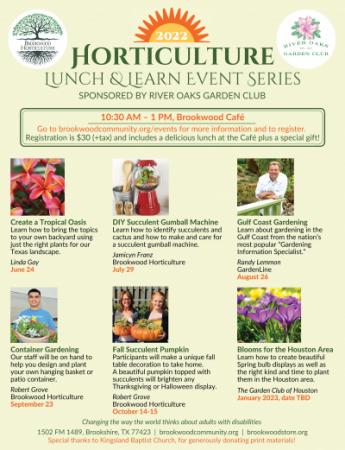 Horticulture Lunch & Learn Event Series