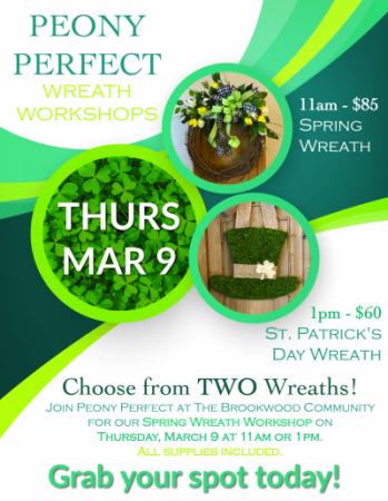 Peony Perfect Wreath Workshops