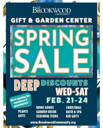 Brookwood Gift & Garden Center Spring SALE!