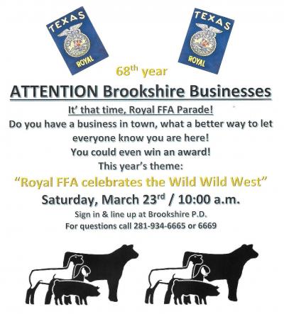 ATTENTION Brookshire Businesses