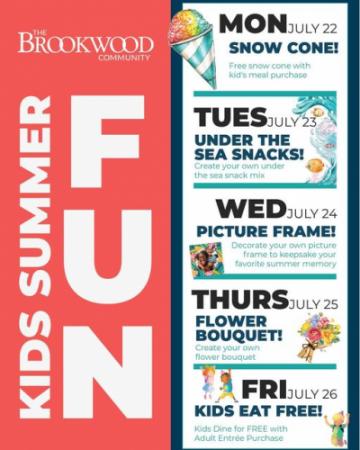 Summer Fun alert at the Brookwood Cafe! 
