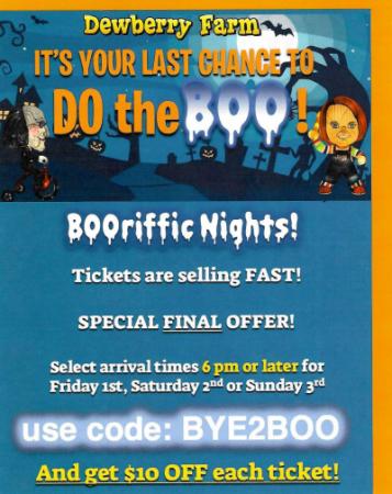 Last Chance to DO the BOO!