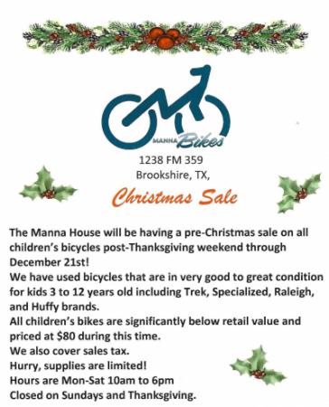 Manna Bikes Christmas Sale