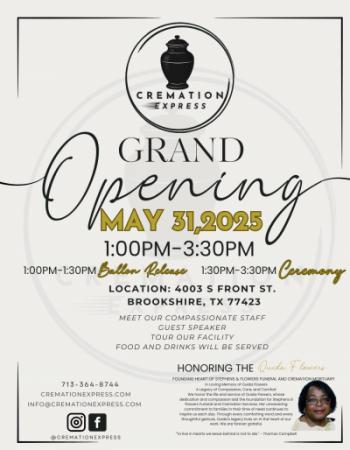 Grand Opening Honoring Quida Flowers