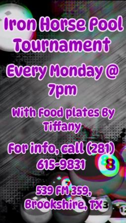 Pool Tournament Every Monday!