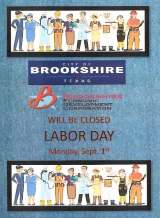 City of Brookshire Offices & Brookshire E.D.C. Will be Closed