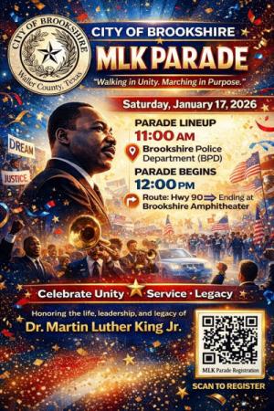 Calling ALL Brookshire Businesses!  Time to Register For the MLK Parade!