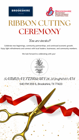 Milk & Brew Ribbon Cutting