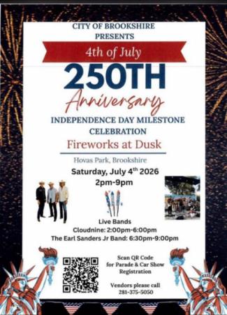 Join us For the Independence Day 250th Anniversary  