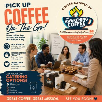 The Awakening Coffee Shop Now Has Coffee Catering 