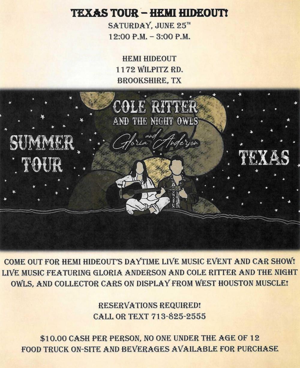 Texas Tour Hemi Hideout! City of Brookshire, Texas