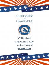 City of Brookshire Office's & Brookshire E.D.C. Office Closed