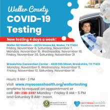 COVID Testing, November 13th & 14th