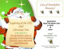City of Brookshire Presents lighting of the City & Christmas Tree
