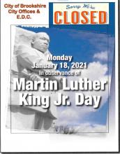 City of Brookshire Offices & Brookshire E.D.C. Will be Closed