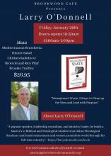 Brookwood Cafe' Presents Larry O'Donnell 