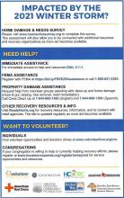 2021 Winter Storm Damage Help Information