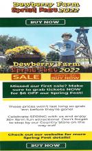 SALE! Save $6.00 / Dewberry Farm Spring Fest