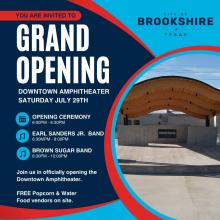 Grand Opening and Ribbon Cutting of our downtown Amphitheater!