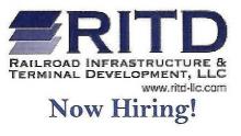 RITD / Railroad Infrastructure Terminal Division is Now Hiring!