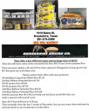 Brookshire Drying Co. Offers Different Types of Rice!