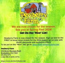 Get on Dewberry Farm 'Nice' List!