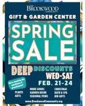 Brookwood Gift & Garden Center Spring SALE!