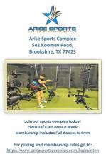 Arise Gym Membership Available!
