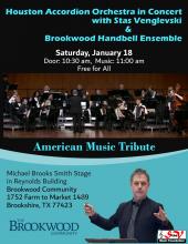 Houston Accordion Orchestra in Concert with Stas Venglevski with The Brookwood Handbell Ensemble