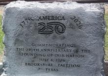 Unveiling of Brookshire's Commemorative Monument